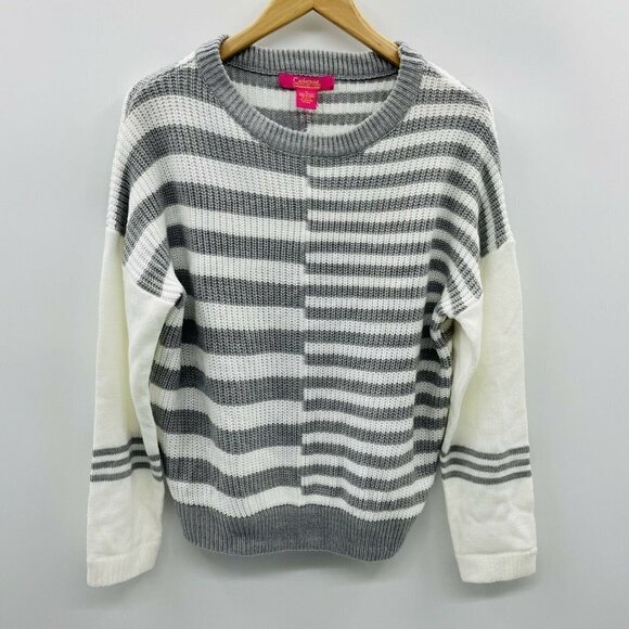 Catherine Malandrino Womens Size Medium Color Block Striped Pullover Sweater - Picture 3 of 8